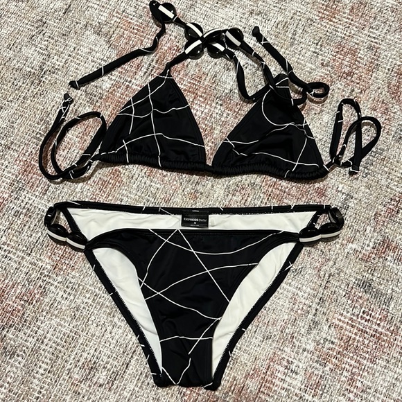 Express Other - Black with white 2 piece bikini from Express. Size medium